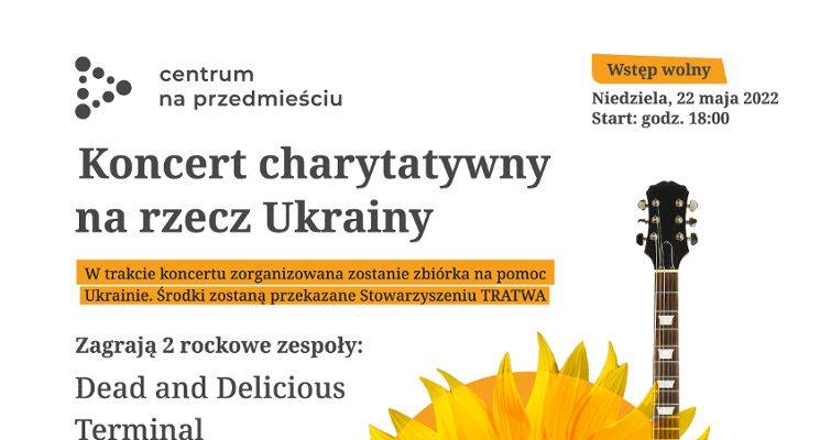 Plakat Koncert charytatywny na rzecz Ukrainy