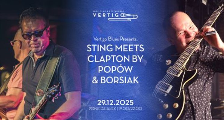 Plakat Sting meets Clapton by Popów & Borsiak