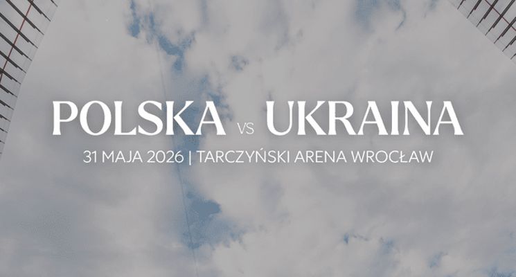 Plakat Polska vs. Ukraina mecz piłki nożnej