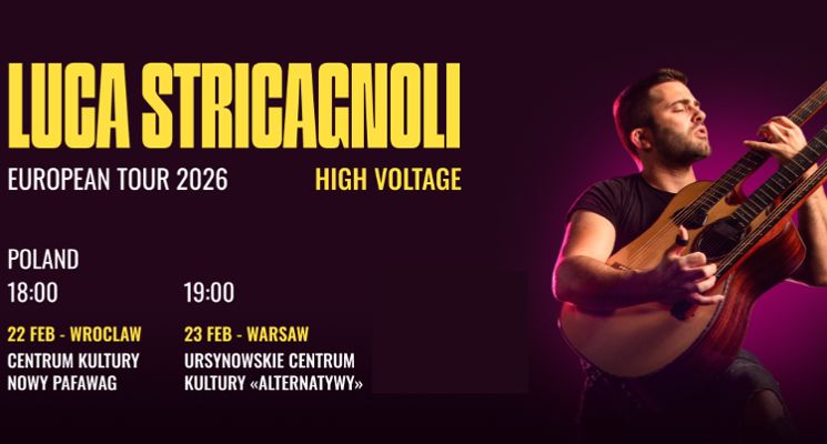 Plakat Koncert Luca Stricagnoli