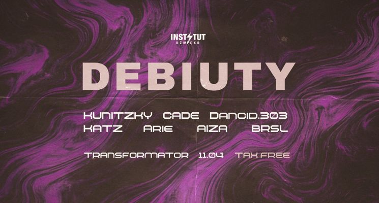 Plakat Instytut Dźwięku Debiuty x TFR