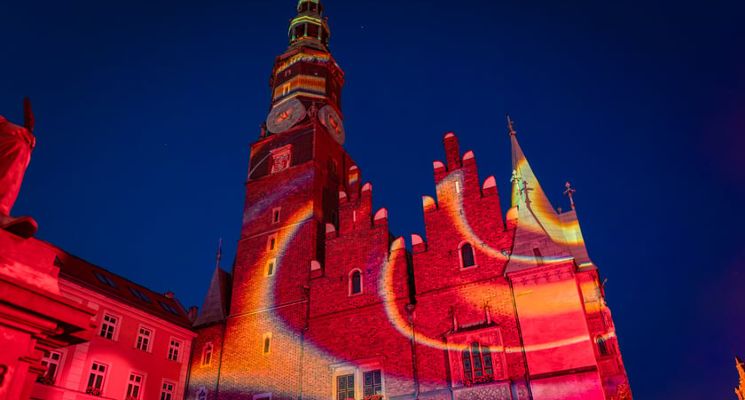 Plakat Pokaz świetlny - videomapping