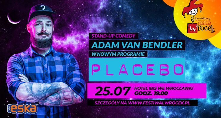 Plakat Stand-up Adam Van Bendler po raz drugi na Festiwalu Wrocek