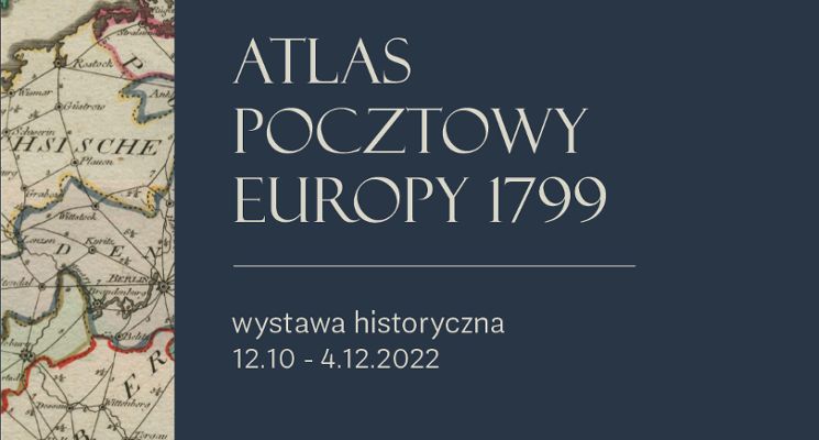 Plakat Atlas pocztowy Europy A.D. 1799