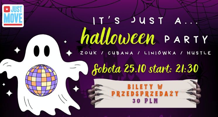 Plakat Halloween party w Just Move