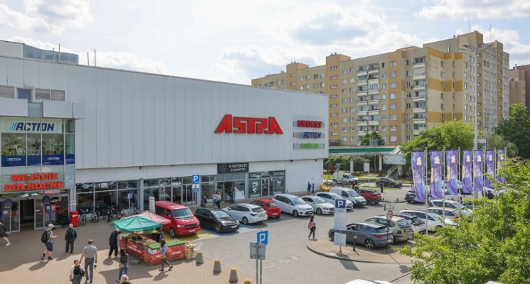 Plakat 40-lecie Centrum Handlowego ASTRA