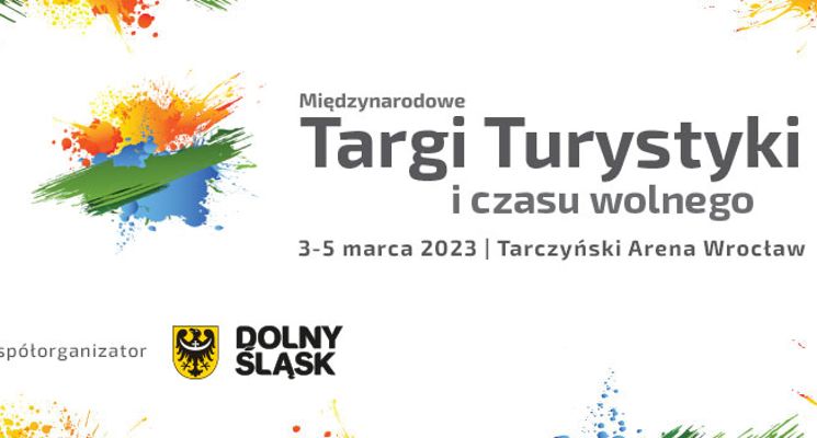 Plakat Międzynarodowe Targi Turystyczne we Wrocławiu 2023