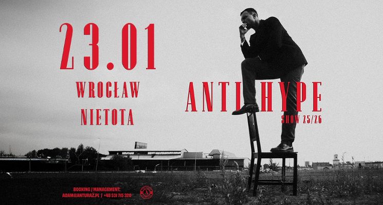 Plakat SARIUS – Antihype Show Tour 2025/2026