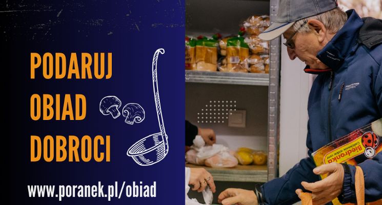 Plakat Obiad Dobroci dla potrzebujących we Wrocławiu