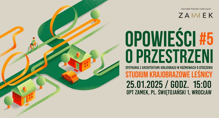 Plakat Opowieści o przestrzeni #5: Studium krajobrazowe Leśnicy