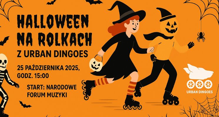 Plakat Halloween na rolkach z Urban Dingoes