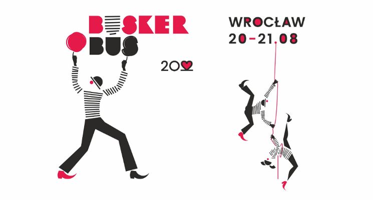 Plakat Festiwal Sztuki Ulicznej BuskerBus 2022 Wrocław