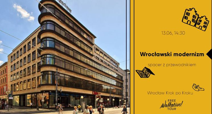 Plakat Wrocławski modernizm – spacer z przewodnikiem