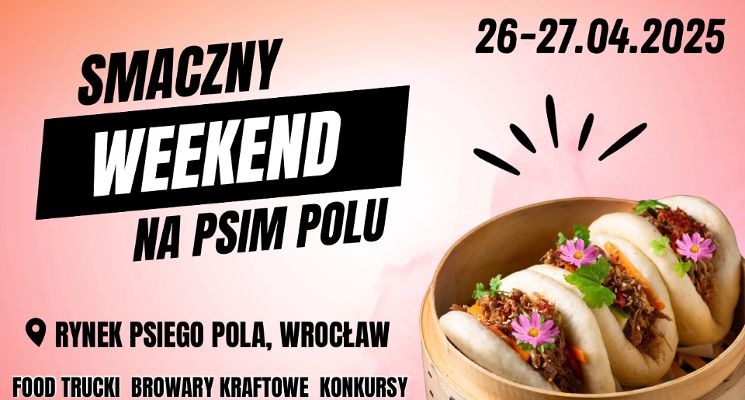 Plakat Smaczny weekend na Psim Polu