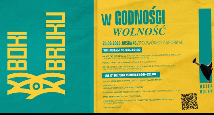 Plakat BOKI BRUKU: W GODNOŚCI WOLNOŚĆ