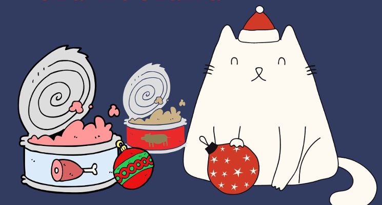 Plakat Mikołaj dla kociaka – zbiórka karmy i żwirku