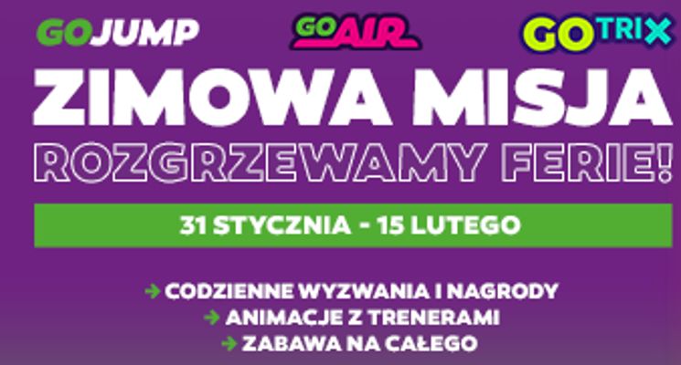 Plakat Półkolonie Akrobatyczne w GoJump