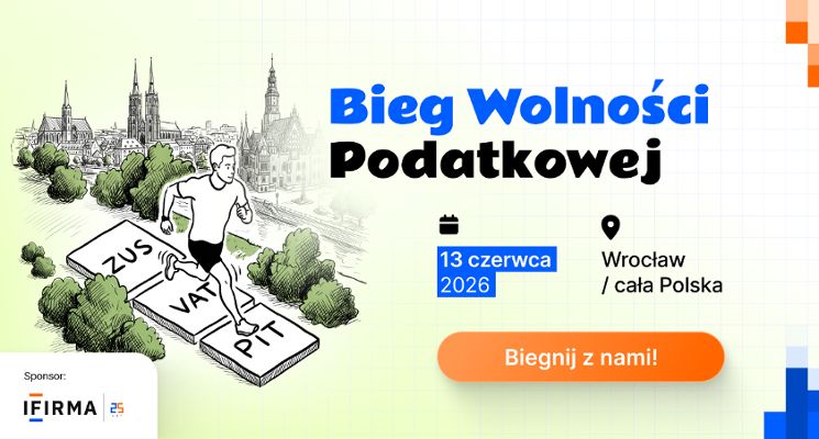 Plakat Bieg Wolności Podatkowej