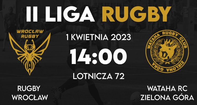 Plakat Rugby Wrocław - Wataha RC Zielona Góra
