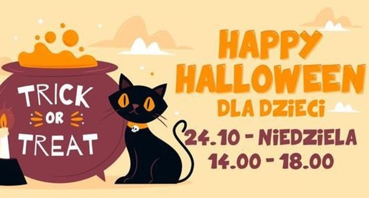 Plakat Warsztaty: Halloween w rozwijance
