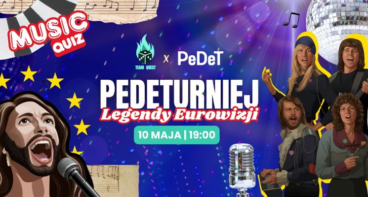 Plakat PeDeTurniej - Legendy Eurowizji