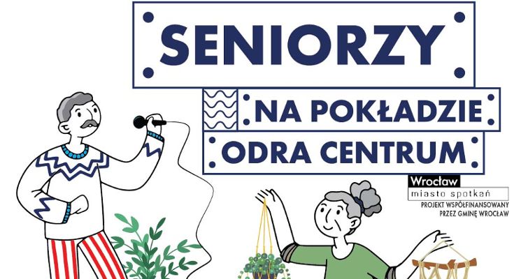 Plakat Warsztaty dla seniorów w Odra Centrum – Choinki z szyszek makaronu