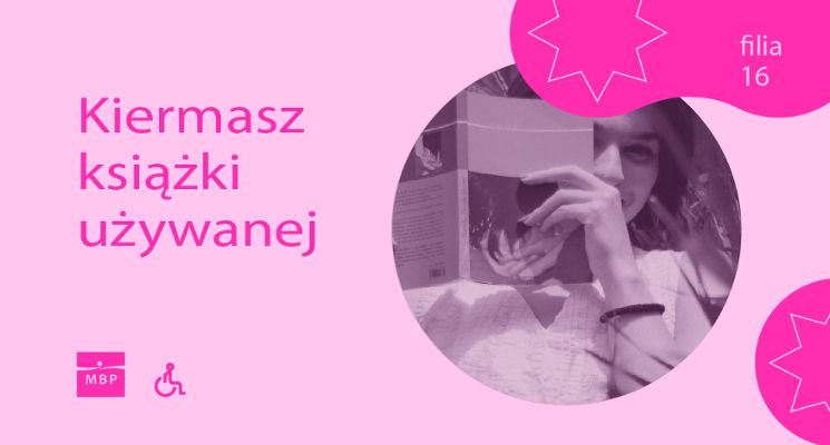 Plakat Kiermasz książki używanej w Filii 16