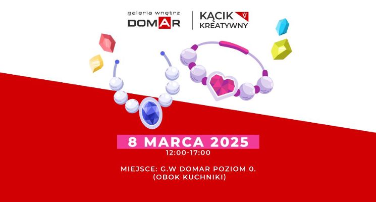 Plakat Warsztaty tworzenia biżuterii dla dzieci