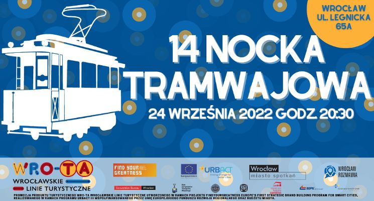 Plakat NOCKA 14 – Wrocławska Nocka Tramwajowa