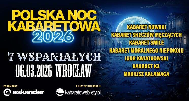 Plakat Polska Noc Kabaretowa 2026