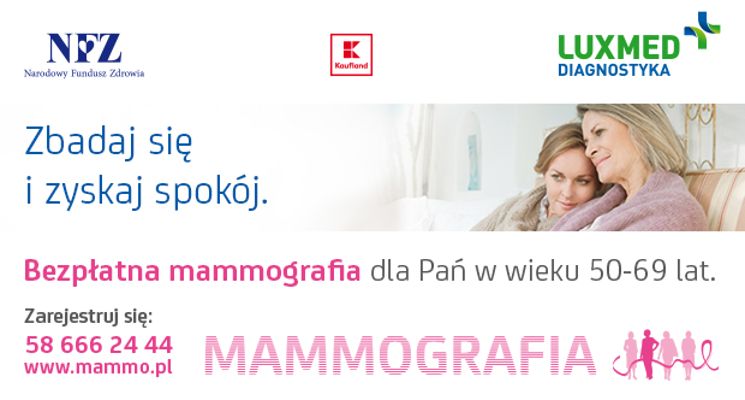 Plakat Bezpłatna mammografia