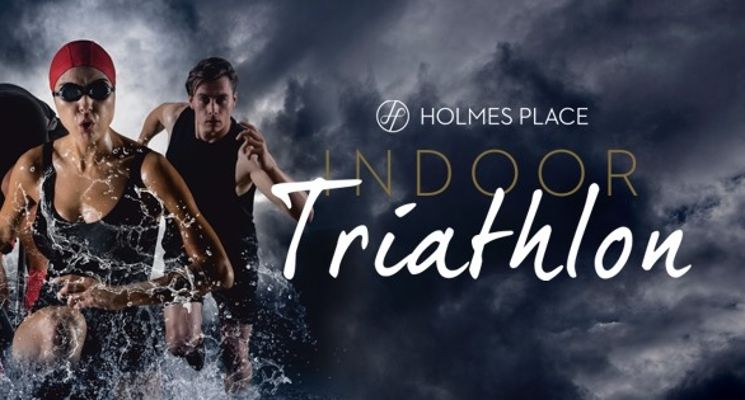 Plakat Indor Triathlon w Holmes Place