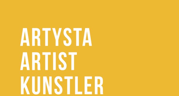Plakat Artysta-Artist-Kunstler-художник: cykl spotkań z artystami i artystkami