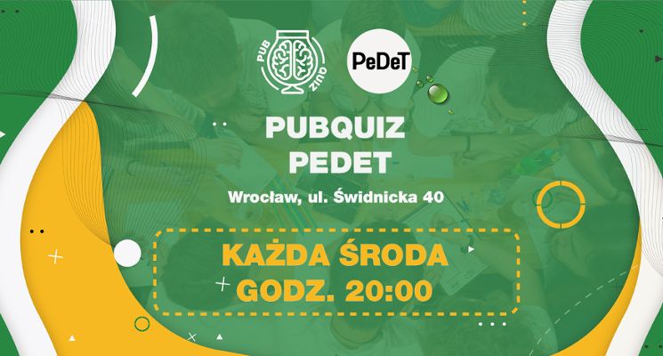 Plakat PubQuiz w PedeT