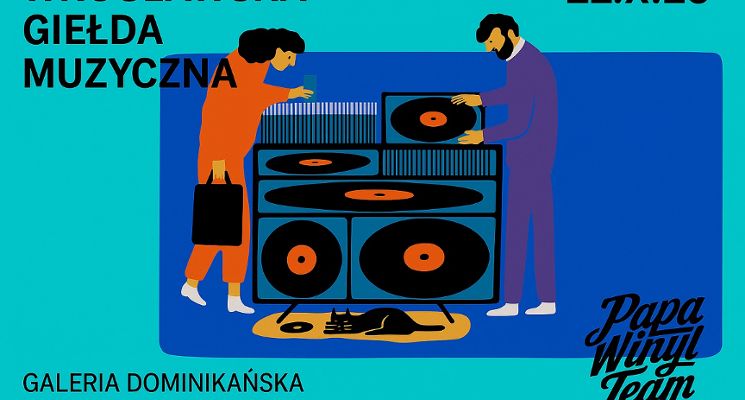 Plakat Wrocławska Giełda Muzyczna w Galerii Dominikańskiej