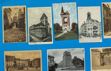 kolekcjoner pocztówek Stanisław Chmura z Wrocławia. W imponującej kolekcji ma ponad tysiąc wrocławskich widokówek