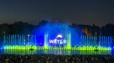 Wrocławska Fontanna Multimedialna podczas otwarcia sezonu