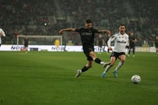 Zawodnicy podczas meczy Śląsk Wrocław - Legia Warszawa