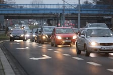 Korki spowodowane wypadkiem przy Hallera