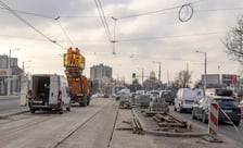 Zdjęcie z budowy TAT na Nowy Dwór, z 8 lutego 2023 roku