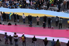 Wrocławskie uroczystości w rocznicę bohaterskiego oporu Ukraińców przeciwko rosyjskiej inwazji