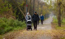 Na Promenadzie Krzyckiej, jesień