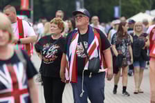 Kibice podczas Drużynowego Pucharu Świata w żużlu, Wrocław, 29 lipca 2023