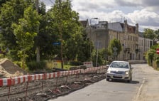 Przebudowa ulicy Dolnobrzeskiej na osiedlu Leśnica, sierpień 2023