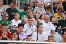 Taka atmosfera panowała na trybunach podczas meczu Śląsk Wrocław - Lech Poznań.