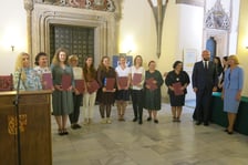 <p>Ślubowanie i&nbsp;wręczenie akt&oacute;w nadania stopnia awansu zawodowego nauczyciela mianowanego z udziałem prezydenta Wrocławia Jacka Sutryka</p>