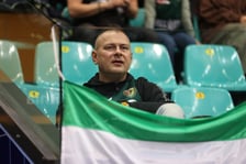 Mecz koszykówki w hali Orbita
