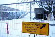 Rozbiórka esplanady na placu Grunwaldzkim