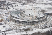 Budowa Tarczyński Areny we Wrocławiu w latach 2009-2011