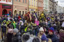 <p>Jacek G&oacute;ral jako kr&oacute;l Melchior (pierwszy z lewej)&nbsp;</p>